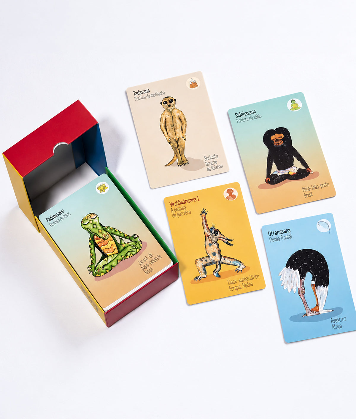 Baralho Yoga dos Bichos Sol e Lua - 88 cartas